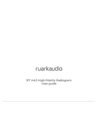 Notice Ruark Audio R7 MK3 Radio