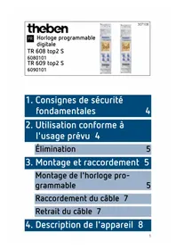 Notice THEBEN TR 609 TOP2 S Horloge programmable