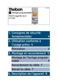 Notice THEBEN TR 611 TOP2 RC 24V Maison intelligente