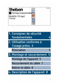 Notice THEBEN SELEKTA 175 TOP2 Horloge programmable