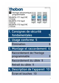 Notice THEBEN SELEKTA 171 TOP3 RC Horloge programmable