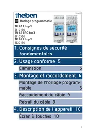 Notice THEBEN TR 622 TOP3 Horloge programmable