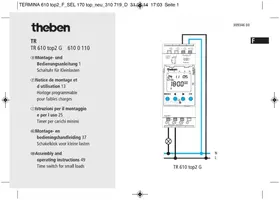Notice THEBEN TR 610 TOP2 G Horloge programmable
