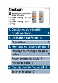 Notice THEBEN SELEKTA 172 TOP2 24V Horloge programmable