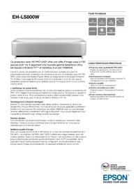 Notice EPSON EHLS800W Vidéoprojecteur