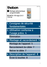 Notice THEBEN SELEKTA 170 TOP2 24V Horloge programmable