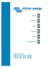 Notice VICTRON ENERGY PEAK POWER PACK Batterie