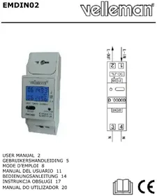 Notice VELLEMAN EMDIN02 Multimètre