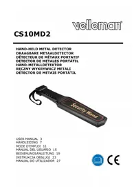 Notice VELLEMAN CS10MD2 Detektor