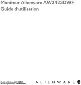 Notice ALIENWARE AW3423DWF Moniteur