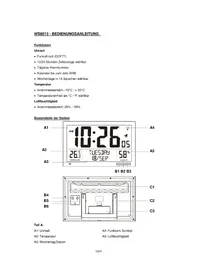 Notice TECHNOLINE WS 8013 Horloge