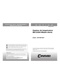 Notice TECHNOLINE MA 10320 Station Météo