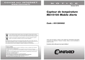 Notice TECHNOLINE MA 10100 Contrôleur de température