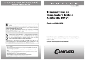 Notice TECHNOLINE MA 10101 Contrôleur de température