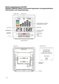 Notice TECHNOLINE WS 9420 Thermomètre