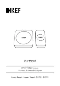 Notice KEF KW1RX Enceinte audio