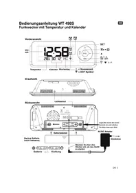 Notice TECHNOLINE WT 498S Radio-réveil