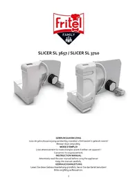 Notice FRITEL SL 3657 Trancheuse