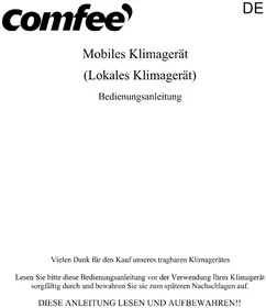 Notice COMFEE MPPH09CRN7 Airconditioning