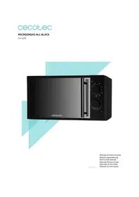 Notice CECOTEC MICROONDAS ALL CON GRILL Microondas