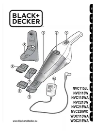 Notice BLACK & DECKER NVC115BJL Aspirateur à main