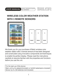 Notice Baldr B360WC Station Météo