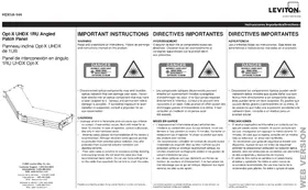 Notice Leviton HDX1A144 Panneau de connexion réseau