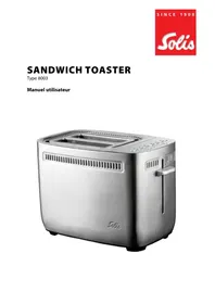 Notice Solis SANDWICH TOASTER 8003 Grille pain