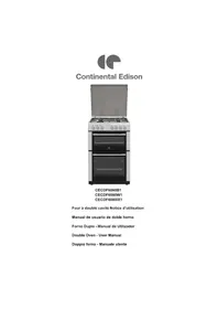 Notice CONTINENTAL EDISON CECDF6060B1 Four électrique