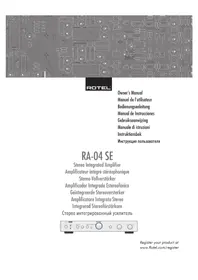 Notice ROTEL RA04SE Ontvanger