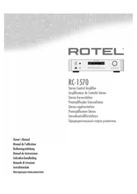 Notice ROTEL RC1570 Ontvanger