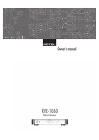 Notice ROTEL RVE1060 Amplificateur audio-vidéo