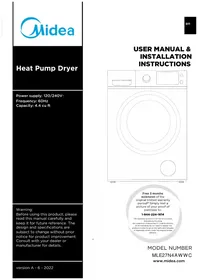 Notice MIDEA MLE27N4AWWC Sèche-linge