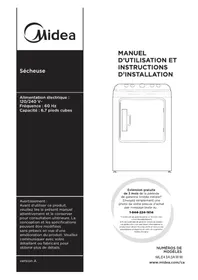Notice MIDEA MLE43A3AWW Sèche-linge