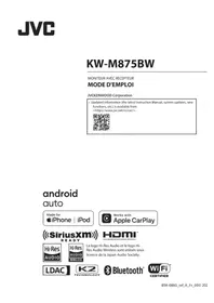 Notice JVC KWM875BW Récepteur audio-vidéo