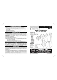 Notice Scosche BT100WT Bouchon d'oreille