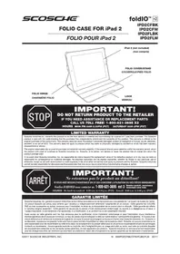 Notice Scosche IPD2CFW Housse pour tablette