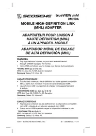 Notice Scosche DMHDA Accessoire électronique