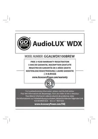 Notice GOgroove AUDIOLUX WDX Ecouteur
