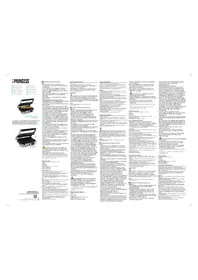 Notice PRINCESS DIGITAL GRILL MASTER PRO 117310 Plaque de grill