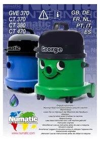 Notice Numatic GEORGE GVE3722 Vacuum Cleaner