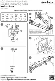 Notice MANHATTAN 420808 Support d'écran