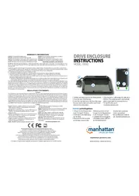 Notice MANHATTAN 130042 Boîtier de disque dur externe