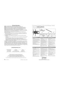 Notice MANHATTAN 461344 Support mural pour téléviseur LCD