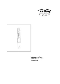 Notice Testboy 15 Détecteur