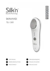 Notice SILKN SKINVIVID TB1389 Appareil de soins de la peau
