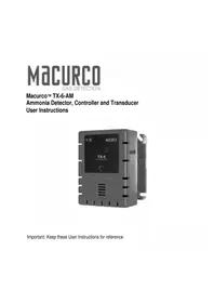 Notice Macurco TX6AM Detector de gases