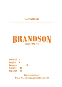 Notice Brandson 304302 Niveau laser