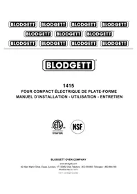 Notice Blodgett 1415 Four à pizza