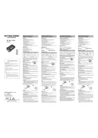 Notice Nitecore TINI SS Lampe de poche